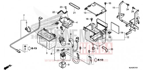 BATTERY (VT750C2S/CS) VT750CSD de 2013